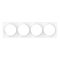 FIBARO Walli Quadruple Cover Plate, Négyszeres sorolókeret (FG-Wx-PP-0009), fehér