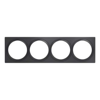   FIBARO Walli Quadruple Cover Plate Anthracite (FG-Wx-PP-0009-8), antracit szürke