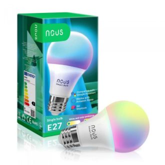   Nous P3 WiFi Smart Bulb RGB E27 Tuya,  Okos  (RGB+meleg fehér) izzó E27 foglalat