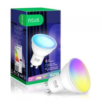   Nous P8 WiFi Smart Bulb RGB GU10 Tuya - Okos RGB + Meleg fehér LED spot (GU10, Tuya)