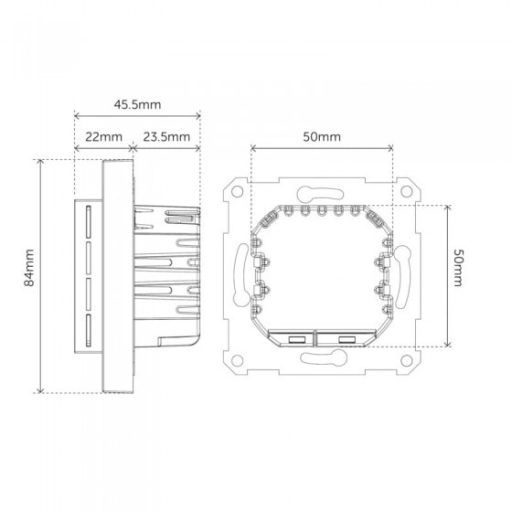 HEATIT Z-TRM6 - Black matt-Vezeték nélküli okos termosztát