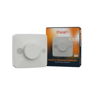   Heatit Z-Smoke2 Detector 230VAC, Z-Wave smoke sensor-intelligens füst-hőmérséklet érzékelő